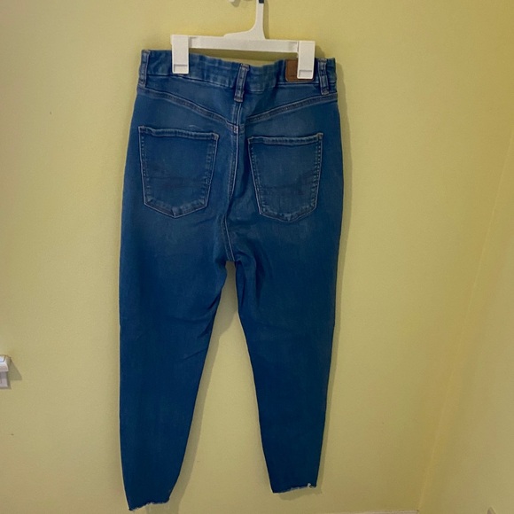 American Eagle Outfitters Deep Blue Ankle Jeans - Picture 3 of 5